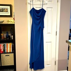 Parco XL long blue dress